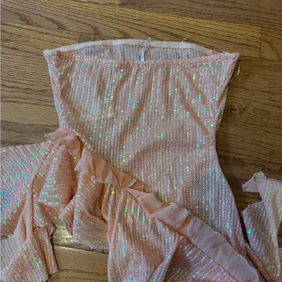 Pink Iridescent Ruffle Skirt - Picture 8 of 8